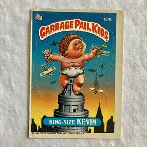 Garbage Pail Kids Card 1986 Topps - 124b King-Size Kevin